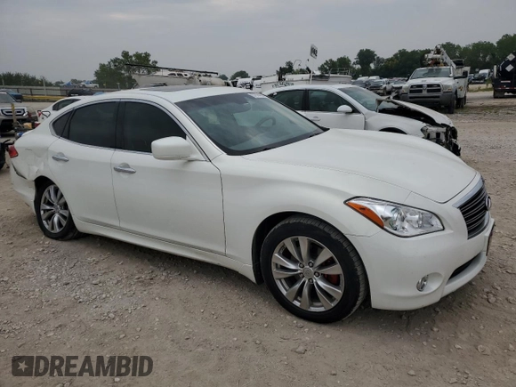 2012 Infiniti M37 with VIN JN1BY1AR2CM396663, listed as a Copart auction lot 67894924 with 125,691 mi miles and Salvage Title. Bid and sale history available at carsss.com. Image 4.