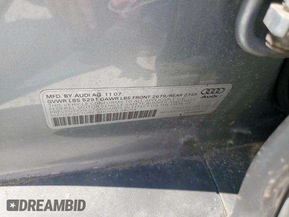 2008 Audi A6 z VIN WAUDH74F08N079165, wystawiony jako Copart lot #50390455 z przebiegiem 197 587 mil mil oraz Czysty tytuł • Clean title. Historia ofert i sprzedaży dostępna na DreamBid. Obrazek 13.