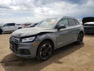 2020 Audi SQ5 Premium Plus with VIN WA1B4AFY7L2015730, listed as a Copart auction lot 60477453 with 36,680 mi miles and . Bid and sale history available at DreamBid. Image 1.