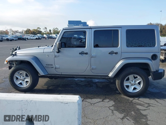 2018 Jeep Wrangler Unlimited Sport S with VIN 1C4HJWDG5JL839703, listed as a IAAI auction lot 42140205 with 61,604 mi miles and . Bid and sale history available at DreamBid. Image 15.