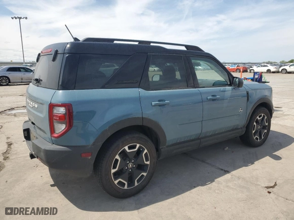 2021 Ford Bronco Sport Outer Banks with VIN 3FMCR9C61MRA45473, listed as a Copart auction lot 50760015 with 51,190 mi miles and Salvage Title. Bid and sale history available at carsss.com. Image 3.