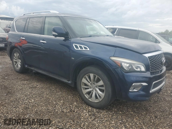 2017 Infiniti QX80 with VIN JN8AZ2NF7H9644383, listed as a Copart auction lot 49995815 with Not provided miles and Clean title. Bid and sale history available at DreamBid. Image 4.