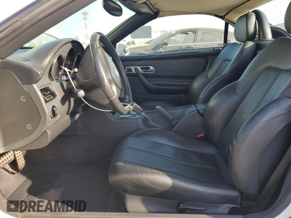 2002 Mercedes-Benz SLK-Class 2.3L Kompressor with VIN WDBKK49F62F257017, listed as a Copart auction lot 73859374 with 125,733 mi miles and Salvage Title. Bid and sale history available at carsss.com. Image 7.