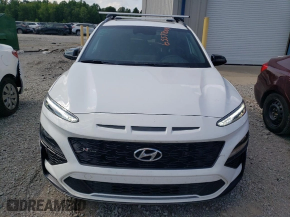 2023 Hyundai Kona N Line with VIN KM8K3CA39PU985326, listed as a Copart auction lot 65577004 with 68,719 mi miles and Salvage Title. Bid and sale history available at carsss.com. Image 5.