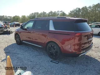 2024 Kia Carnival SX with VIN KNDNE5H36R6406622, listed as a Copart auction lot 75756914 with 9,332 mi miles and Salvage Title. Bid and sale history available at carsss.com. Image 2.