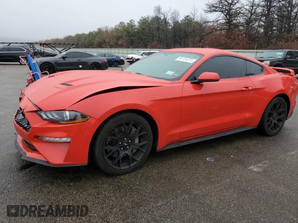 2018 Ford Mustang EcoBoost z VIN 1FA6P8TH7J5160800, wystawiony jako Copart lot #84104374 z przebiegiem 41 983 mil mil oraz Nie do naprawy • Non repairable. Historia ofert i sprzedaży dostępna na DreamBid. Obrazek 1.