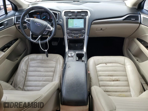 2017 Ford Fusion SE with VIN 3FA6P0H98HR175347, listed as a Copart auction lot 47828205 with 124,340 mi miles and Salvage Title. Bid and sale history available at DreamBid. Image 8.
