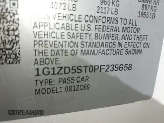 2023 Chevrolet Malibu LT with VIN 1G1ZD5ST0PF235658, listed as a IAAI auction lot 42034756 with 63,382 mi miles and . Bid and sale history available at DreamBid. Image 9.