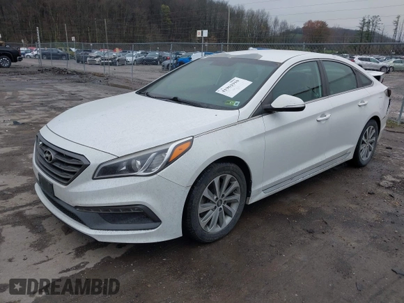 2016 Hyundai Sonata Sport with VIN 5NPE34AF5GH349871, listed as a IAAI auction lot 41962910 with 86,978 mi miles and . Bid and sale history available at DreamBid. Image 2.
