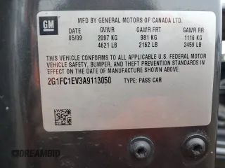 2010 Chevrolet Camaro 2LT with VIN 2G1FC1EV3A9113050, listed as a Copart auction lot 55965405 with 125,247 mi miles and Salvage title. Bid and sale history available at DreamBid. Image 12.