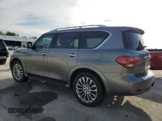 2015 Infiniti QX80 with VIN JN8AZ2NF9F9570154, listed as a Copart auction lot 60705624 with 140,183 mi miles and Clean Title. Bid and sale history available at carsss.com. Image 2.