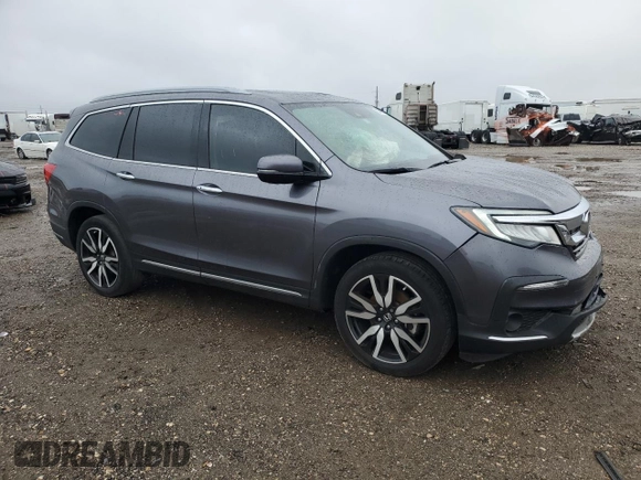 2021 Honda Pilot Touring 8-Passenger with VIN 5FNYF5H92MB040248, listed as a Copart auction lot 88116205 with 55,753 mi miles and Salvage Title. Bid and sale history available at DreamBid. Image 4.
