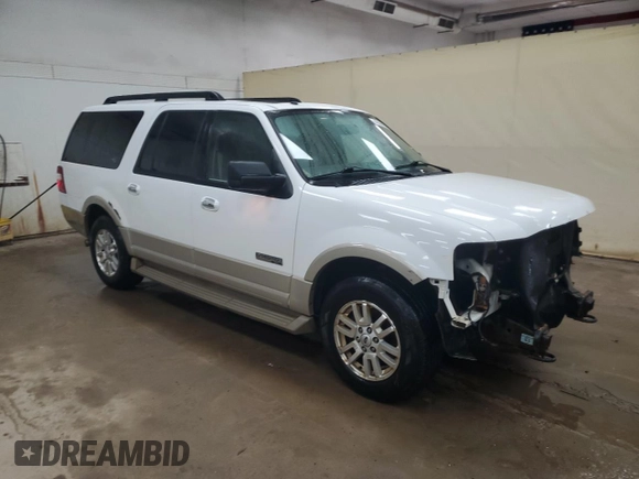 2007 Ford Expedition Max Eddie Bauer with VIN 1FMFK18567LA84940, listed as a Copart auction lot 46368655 with 270,553 mi miles and Clean Title. Bid and sale history available at DreamBid. Image 4.
