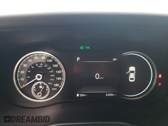 2023 Genesis G70 3.3T with VIN KMTG54TE7PU107887, listed as a Copart auction lot 80254334 with 24,294 mi miles and Salvage Title. Bid and sale history available at DreamBid. Image 9.