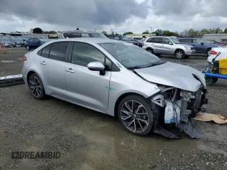 2020 Toyota Corolla SE with VIN JTDS4RCE4LJ006603, listed as a Copart auction lot 50225155 with 63,614 mi miles and Salvage Title. Bid and sale history available at DreamBid. Image 4.