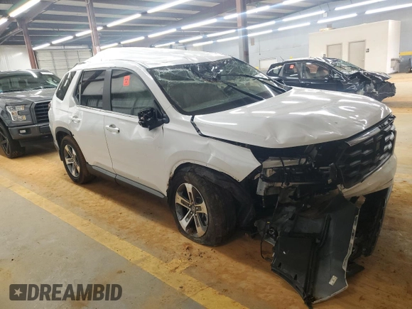2025 Honda Pilot EX-L z VIN 5FNYG2H42SB018358, wystawiony jako Copart lot #52250875 z przebiegiem Nie podano mil oraz Szkoda całkowita • Salvage title. Historia ofert i sprzedaży dostępna na DreamBid. Obrazek 4.