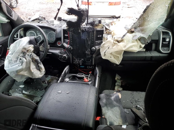 2022 Ram 1500 Big Horn with VIN 1C6SRFMT5NN303332, listed as a Copart auction lot 81687224 with Not provided miles and Salvage title. Bid and sale history available at DreamBid. Image 8.