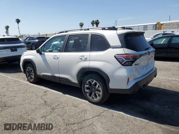 2025 Subaru Forester Premium with VIN JF2SLDBCXSH522476, listed as a Copart auction lot 57898805 with 1,999 mi miles and Salvage title. Bid and sale history available at DreamBid. Image 2.