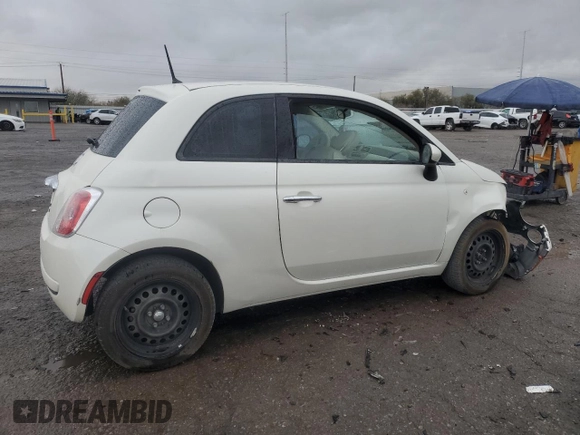 2014 FIAT 500 Pop with VIN 3C3CFFAR6ET264172, listed as a Copart auction lot 45570445 with 99,417 mi miles and Salvage Title. Bid and sale history available at carsss.com. Image 3.