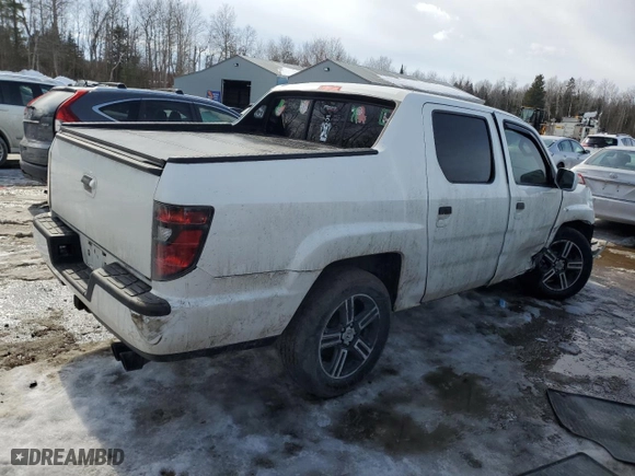 2013 Honda Ridgeline Sport with VIN 5FPYK1F78DB501773, listed as a Copart auction lot 46409815 with 207,474 mi miles and Salvage Title. Bid and sale history available at carsss.com. Image 3.