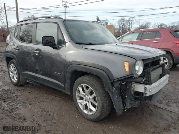 2018 Jeep Renegade Latitude with VIN ZACCJABB4JPJ19290, listed as a IAAI auction lot 41699014 with 213,542 mi miles. Bid and sale history available at carsss.com. Image 1.