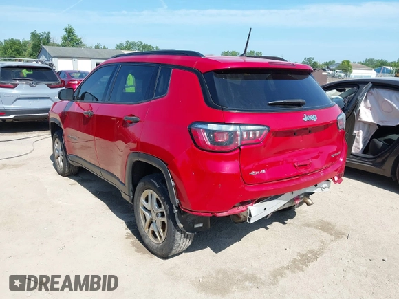 2017 Jeep Compass Sport z VIN 3C4NJDAB4HT642441, wystawiony jako IAAI lot #42564509 z przebiegiem 133 483 mil mil oraz . Historia ofert i sprzedaży dostępna na DreamBid. Obrazek 6.