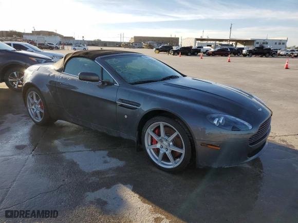 2008 Aston Martin Vantage with VIN SCFBB04B88GD08555, listed as a Copart auction lot 80562154 with 0 mi miles and Salvage Title. Bid and sale history available at carsss.com. Image 4.