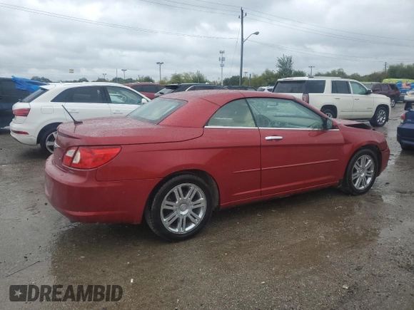 2008 Chrysler Sebring Limited with VIN 1C3LC65M28N267517, listed as a Copart auction lot 73114414 with 115,187 mi miles and Clean Title. Bid and sale history available at carsss.com. Image 3.