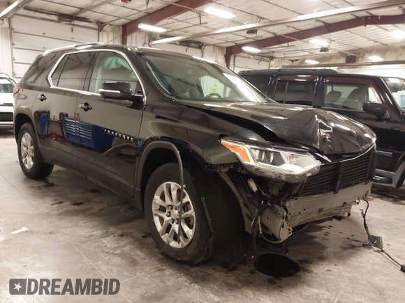 2018 Chevrolet Traverse LT Cloth z VIN 1GNEVGKW2JJ232734, wystawiony jako IAAI lot #41931040 z przebiegiem 91 580 mil mil oraz . Historia ofert i sprzedaży dostępna na DreamBid. Obrazek 1.