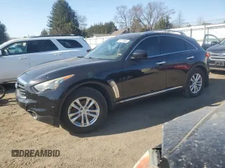 2013 Infiniti FX with VIN JN8CS1MW9DM173577, listed as a Copart auction lot 48777865 with 205,490 mi miles and Salvage Title. Bid and sale history available at carsss.com. Image 1.