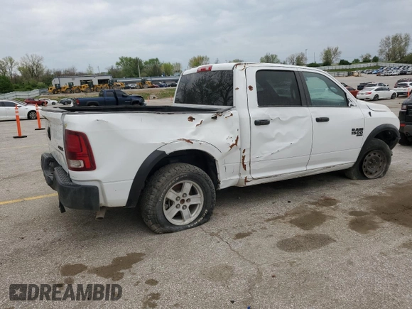 2024 Ram 1500 Classic Warlock with VIN 1C6RR7LG1RS157592, listed as a Copart auction lot 53907815 with 27,175 mi miles and Salvage Title. Bid and sale history available at carsss.com. Image 3.