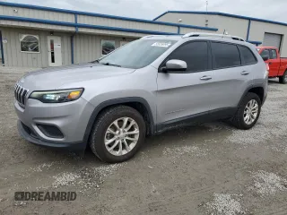 2020 Jeep Cherokee Latitude with VIN 1C4PJLCB9LD571106, listed as a Copart auction lot 55926095 with 76,444 mi miles and Salvage title. Bid and sale history available at DreamBid. Image 1.