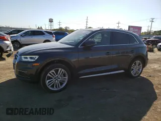 2018 Audi Q5 Premium Plus with VIN WA1BNAFY0J2011223, listed as a Copart auction lot 74570234 with 105,410 mi miles and Salvage Title. Bid and sale history available at carsss.com. Image 1.