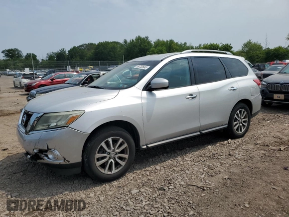 2014 Nissan Pathfinder SL with VIN 5N1AR2MN5EC652030, listed as a Copart auction lot 59732545 with 112,831 mi miles and Salvage title. Bid and sale history available at DreamBid. Image 1.