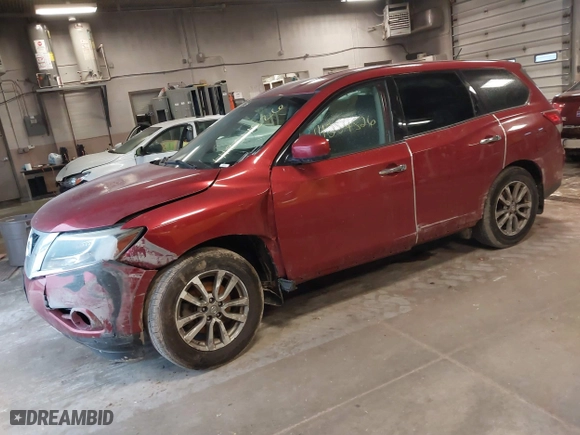2015 Nissan Pathfinder S with VIN 5N1AR2MM6FC601354, listed as a IAAI auction lot 41254526 with 149,596 mi miles. Bid and sale history available at carsss.com. Image 17.