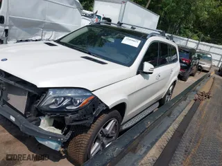 2017 Mercedes-Benz GLS with VIN 4JGDF7DE4HA879647, listed as a IAAI auction lot 39999023 with 97,372 mi miles. Bid and sale history available at carsss.com. Image 2.