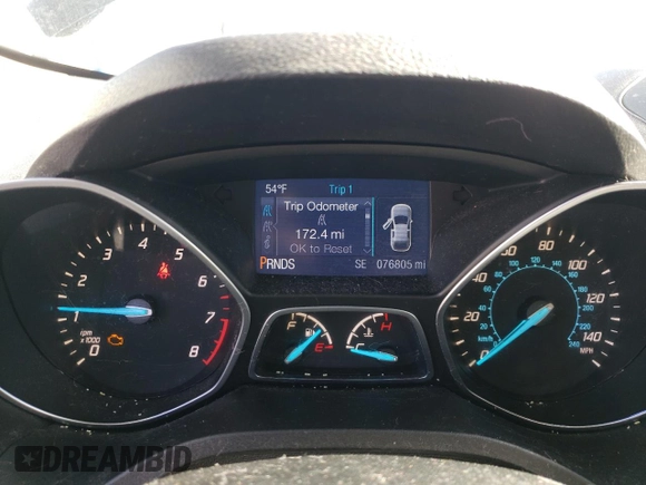 2014 Ford Escape SE with VIN 1FMCU9GX2EUC72070, listed as a Copart auction lot 52211445 with 76,805 mi miles and Clean Title. Bid and sale history available at DreamBid. Image 9.