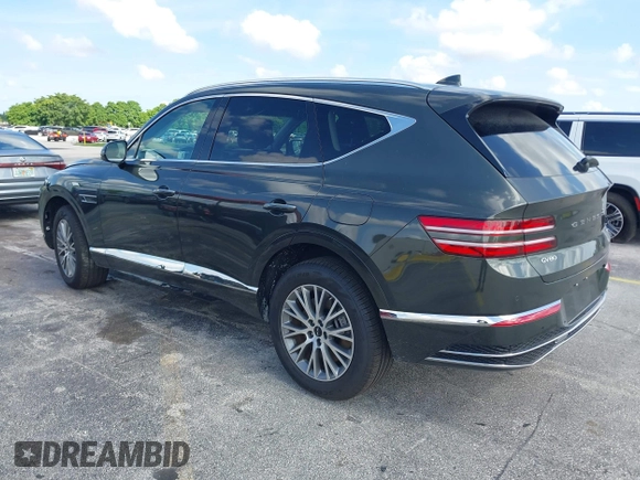 2025 Genesis GV80 Standard with VIN KMUHFESB8SU248051, listed as a IAAI auction lot 42652097 with 8,960 mi miles and . Bid and sale history available at DreamBid. Image 3.