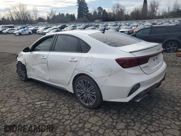 2024 Kia Forte GT with VIN 3KPF44AC1RE717915, listed as a Copart auction lot 47100775 with 31,568 mi miles and Salvage Title. Bid and sale history available at carsss.com. Image 2.