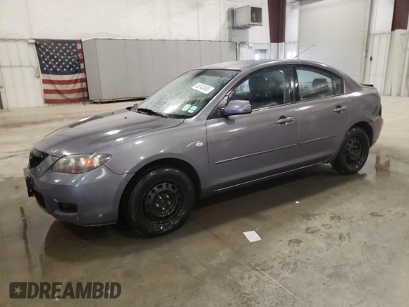 2008 Mazda 3 Sport with VIN JM1BK12F981866604, listed as a Copart auction lot 55243085 with 204,494 mi miles and Salvage Title. Bid and sale history available at DreamBid. Image 1.
