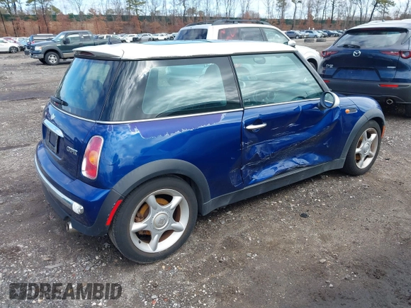 2004 MINI Hardtop with VIN WMWRC33434TJ53374, listed as a IAAI auction lot 41738120 with 129,995 mi miles and . Bid and sale history available at DreamBid. Image 4.