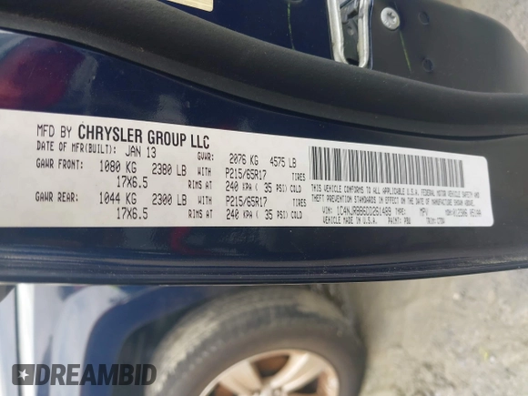2013 Jeep Patriot Sport with VIN 1C4NJRBB6DD261489, listed as a IAAI auction lot 42104746 with 172,962 mi miles and . Bid and sale history available at carsss.com. Image 9.