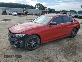 2020 BMW 3 Series 330i with VIN WBA5R1C09LFH84841, listed as a Copart auction lot 63381524 with 88,325 mi miles and Salvage Title. Bid and sale history available at carsss.com. Image 1.