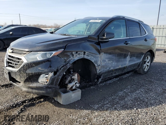 2018 Chevrolet Equinox LT with VIN 2GNAXTEX1J6178104, listed as a Copart auction lot 45560234 with 86,067 mi miles and Salvage Title. Bid and sale history available at carsss.com. Image 1.