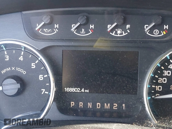 2012 Ford F-150 XL with VIN 1FTFX1ET0CFA13900, listed as a IAAI auction lot 41636108 with 168,802 mi miles. Bid and sale history available at carsss.com. Image 7.