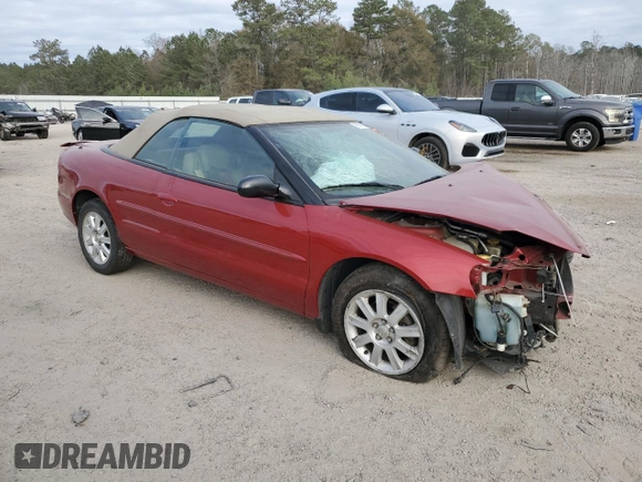 2004 Chrysler Sebring GTC z VIN 1C3EL75R74N196447, wystawiony jako Copart lot #85676674 z przebiegiem Nie podano mil oraz Czysty tytuł • Clean title. Historia ofert i sprzedaży dostępna na DreamBid. Obrazek 4.