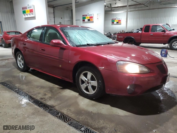 2006 Pontiac Grand Prix with VIN 2G2WP552461210082, listed as a Copart auction lot 43070695 with 78037 miles and Salvage Title. Bid and sale history available at carsss.com. Image 4.