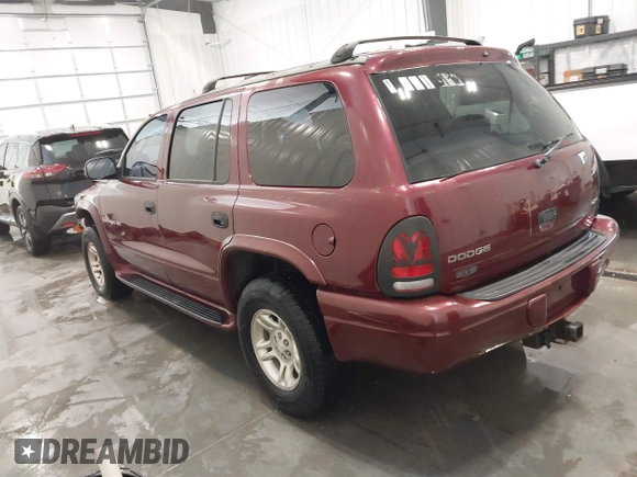 2001 Dodge Durango with VIN 1B4HS28N81F520385, listed as a IAAI auction lot 41513066 with 197,701 mi miles. Bid and sale history available at carsss.com. Image 3.