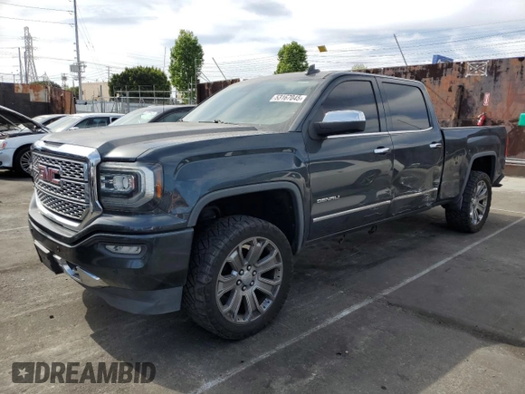 2017 GMC Sierra 1500 Denali with VIN 3GTU2PEJ6HG172367, listed as a Copart auction lot 53167045 with 134,015 mi miles and Salvage Title. Bid and sale history available at DreamBid. Image 1.