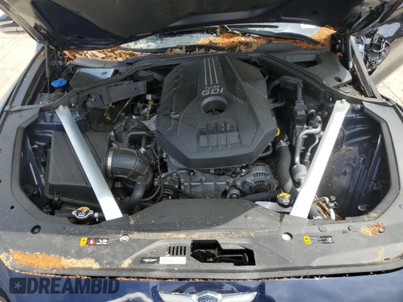 2023 Genesis G70 2.0T with VIN KMTG34TA4PU132474, listed as a Copart auction lot 54640224 with 12,228 mi miles and Non Repairable. Bid and sale history available at DreamBid. Image 11.